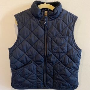 Crewcuts - Quilted Navy Barbour style kids vest
